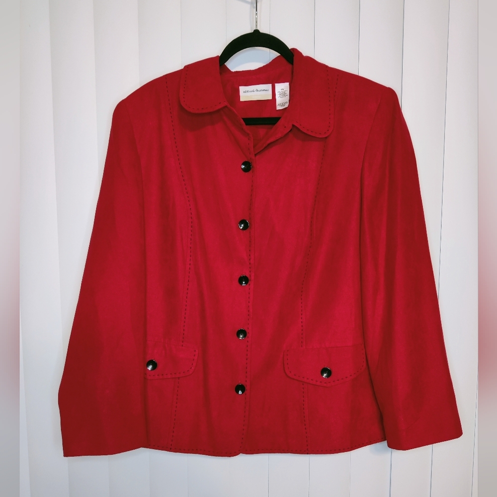 Alfred Dunner red blazer size 16W - Picture 1 of 3